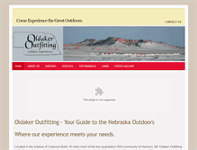 Tablet Screenshot of oldakeroutfitting.com